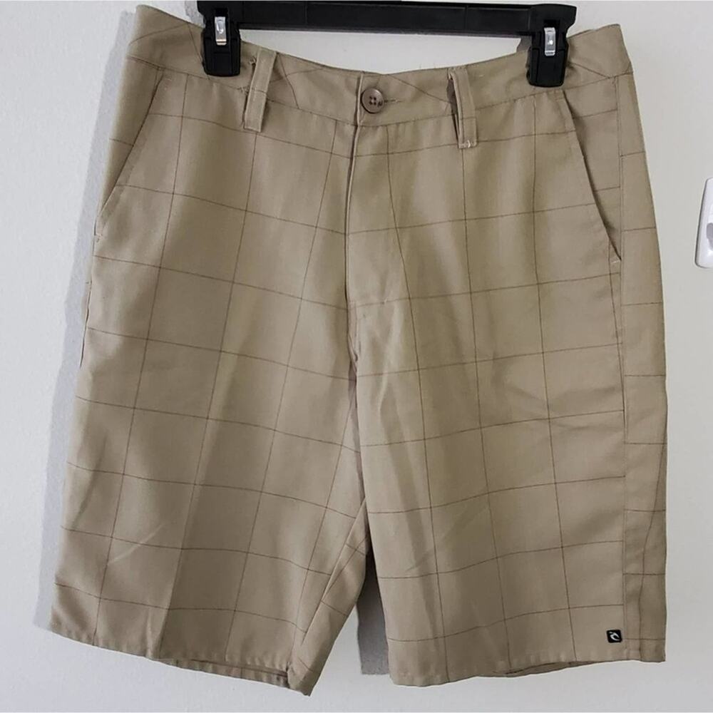 Rip Curl men's plaid active skater surfing athletic board shorts size 32